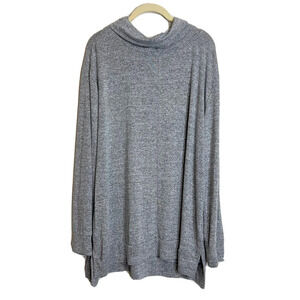 A New Day Womens Tunic Sweater XXL Cowl Neck Heathered Gray
